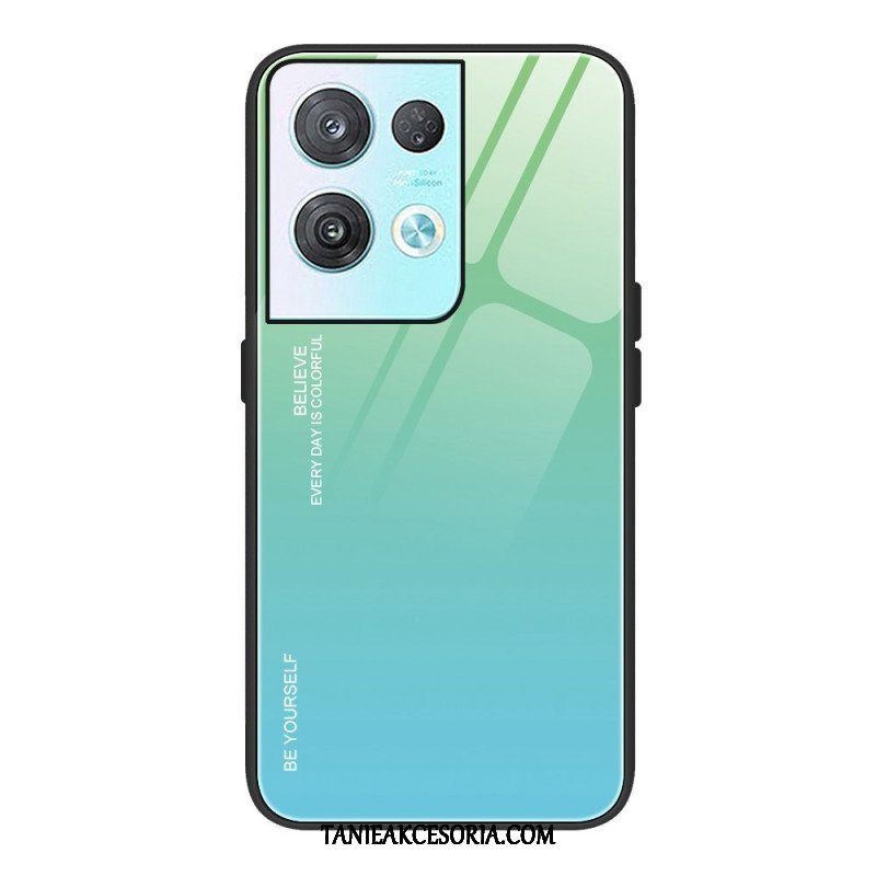 Etui do Oppo Reno 8 Szkło Hartowane Bądź Sobą