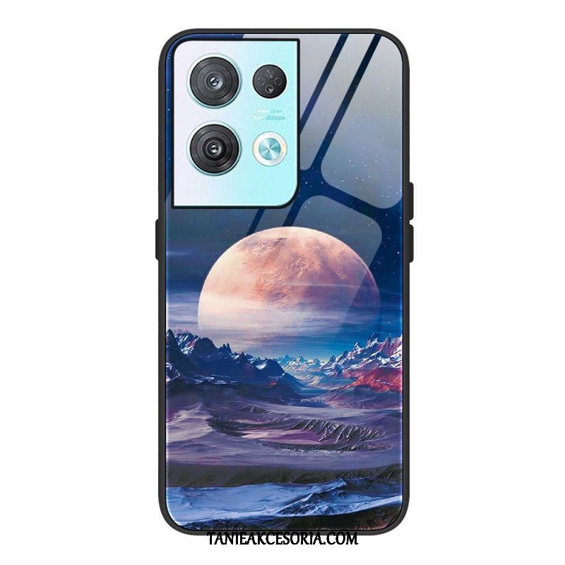 Etui do Oppo Reno 8 Szkło Hartowane Kosmiczne