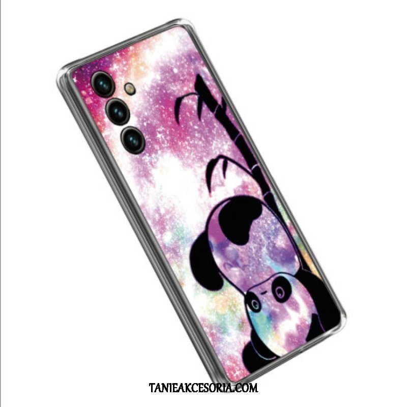 Etui do Samsung Galaxy A14 / A14 5G Silikonowa Panda Do Góry Nogami