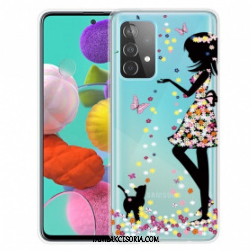 Etui do Samsung Galaxy A52 4G / A52 5G / A52s 5G Ładna Głowa Kwiatu