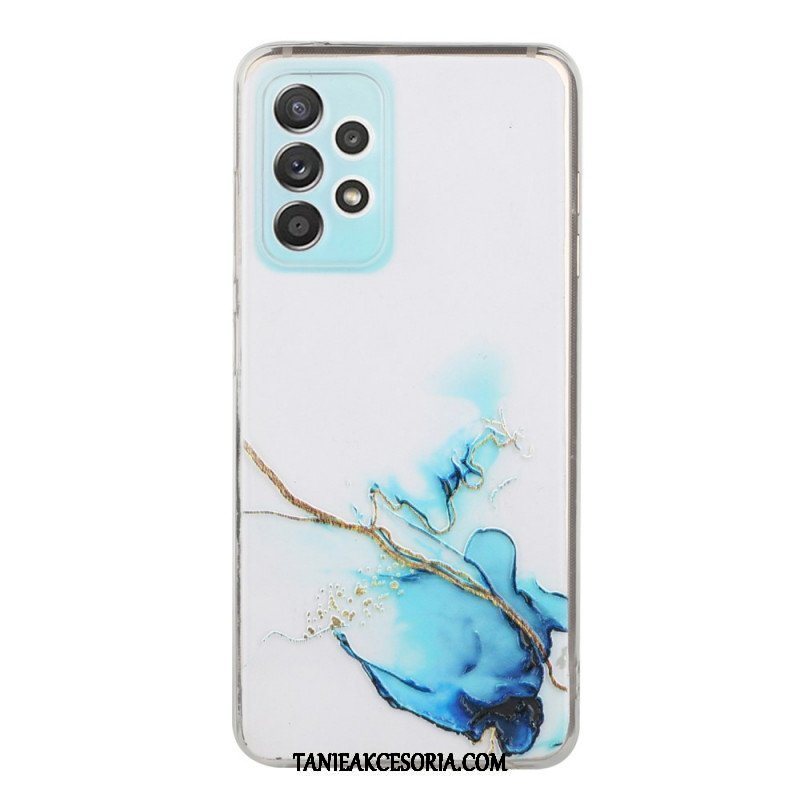 Etui do Samsung Galaxy A53 5G Efekt Silikonowego Marmuru