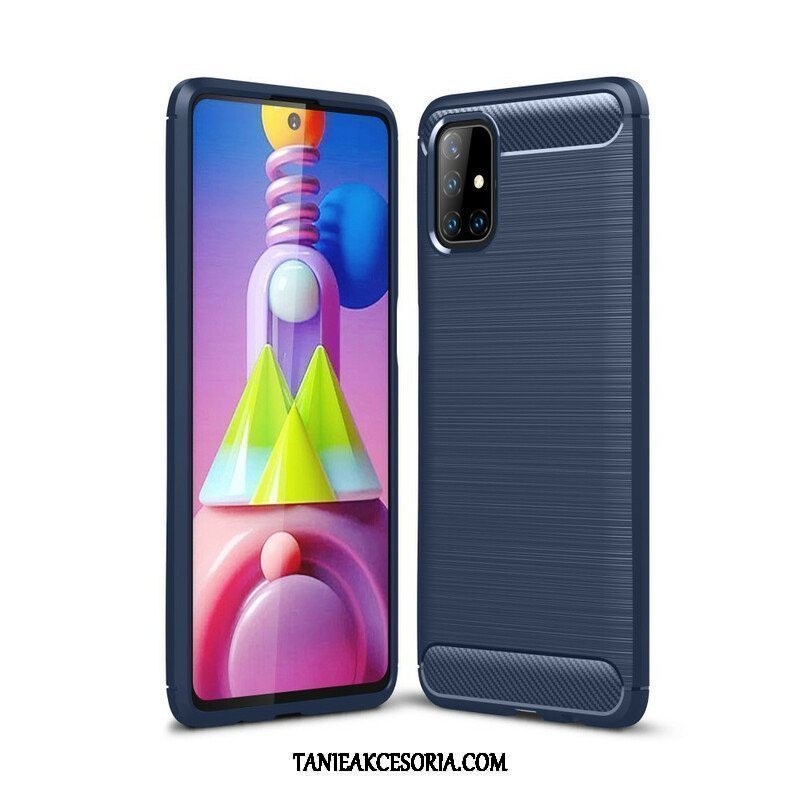 Etui do Samsung Galaxy M51 Szczotkowane Włókno Węglowe