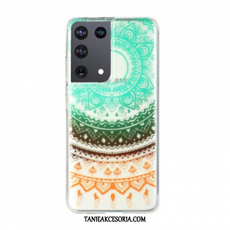 Etui do Samsung Galaxy S21 Ultra 5G Bezszwowa Kwiatowa Mandala