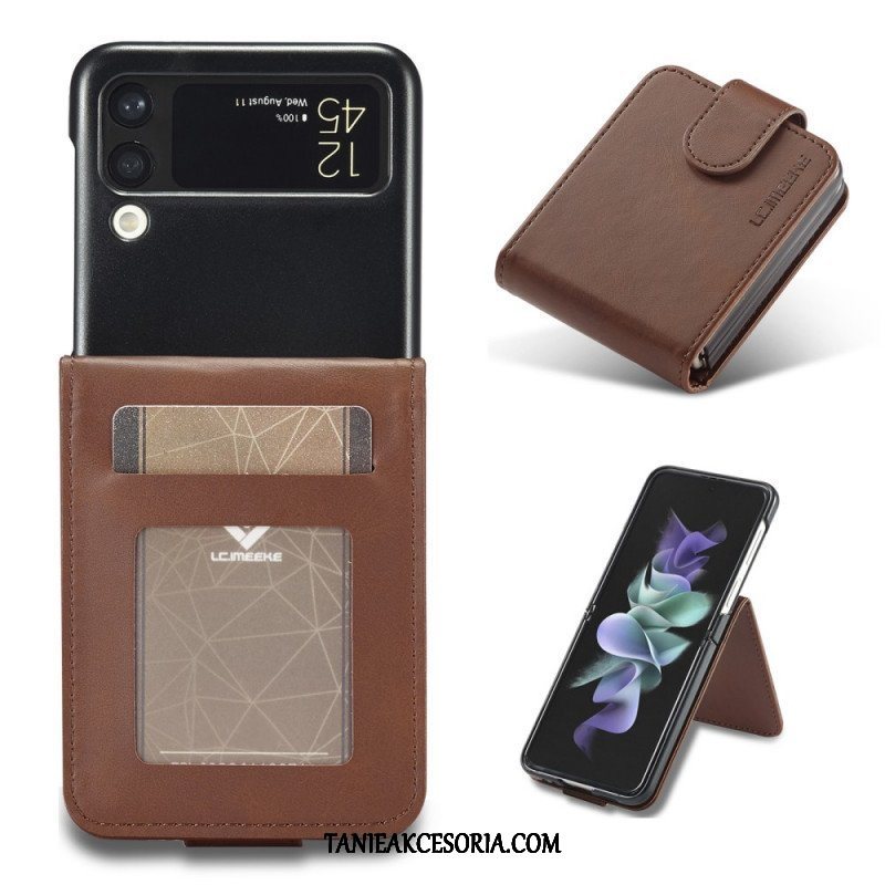 Etui do Samsung Galaxy Z Flip 3 5G Etui Folio Etui Na Karty I Zapięcie Lc.imeeke