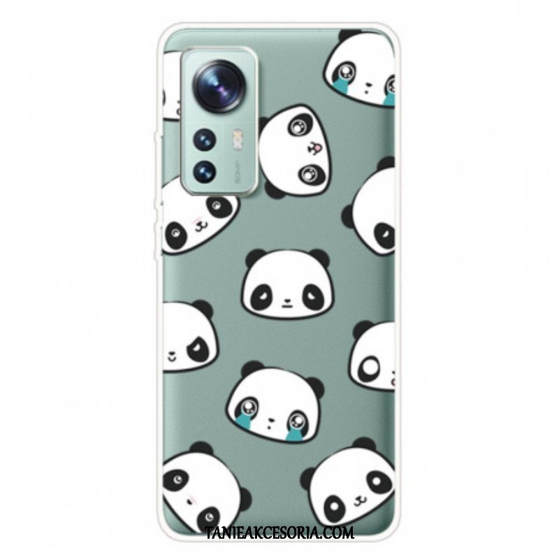 Etui do Xiaomi 12 Pro Głowy Pandy