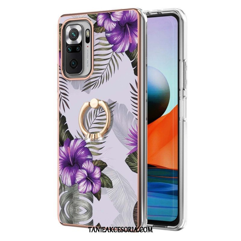 Etui do Xiaomi Redmi Note 10 Pro Kwiaty Wspornika Pierścieniowego