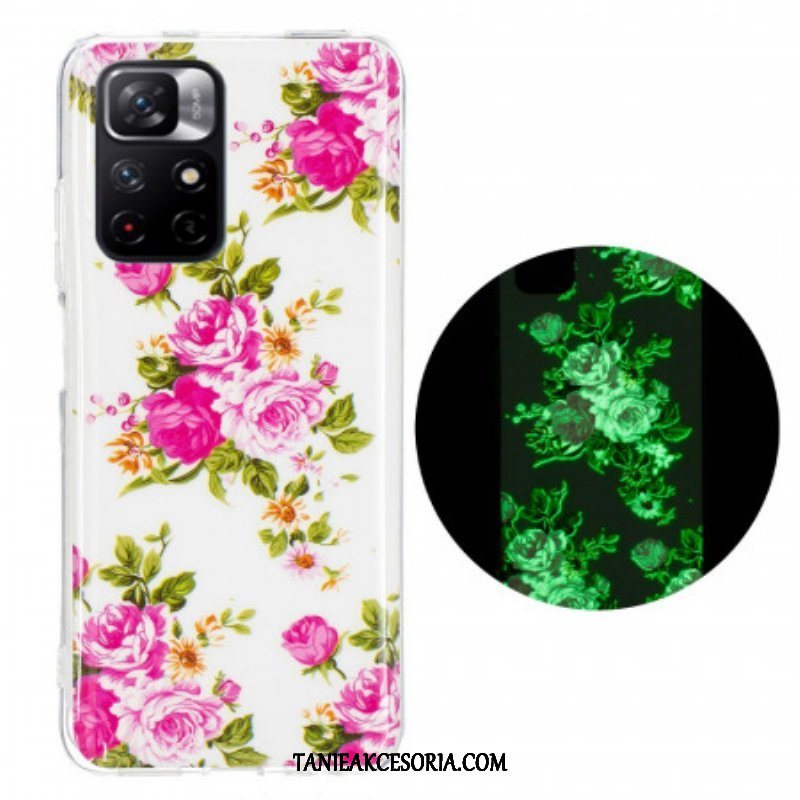 Etui do Xiaomi Redmi Note 11 Pro Plus 5G Fluorescencyjne Kwiaty Wolności