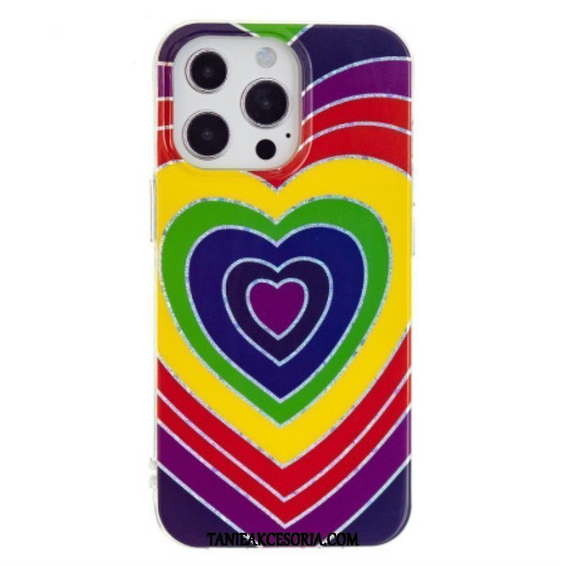 Etui do iPhone 15 Pro Psychodeliczne Serce