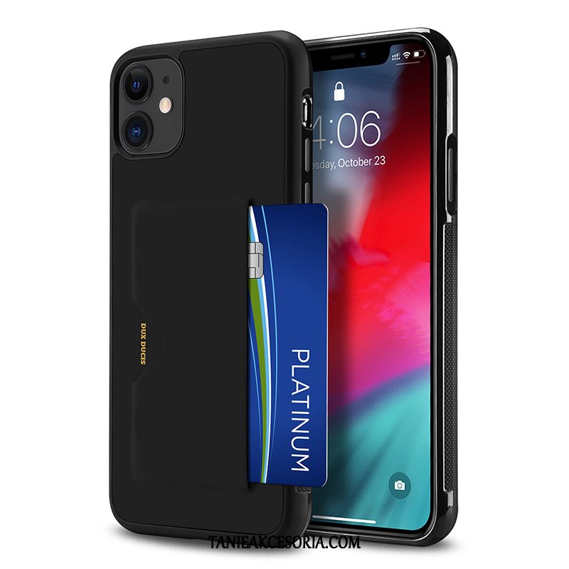 Etui iPhone 11 Ochraniacz Anti-fall All Inclusive, Futerał iPhone 11 Nowy Skórzany Czarny