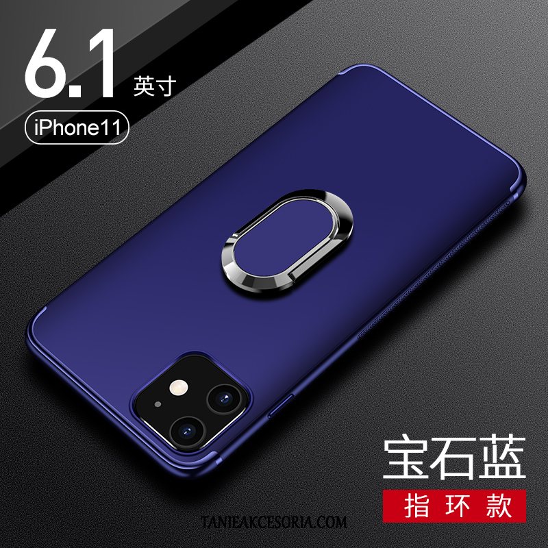 Etui iPhone 11 Ring Anti-fall Nowy, Futerał iPhone 11 Wspornik Cienkie Niebieski