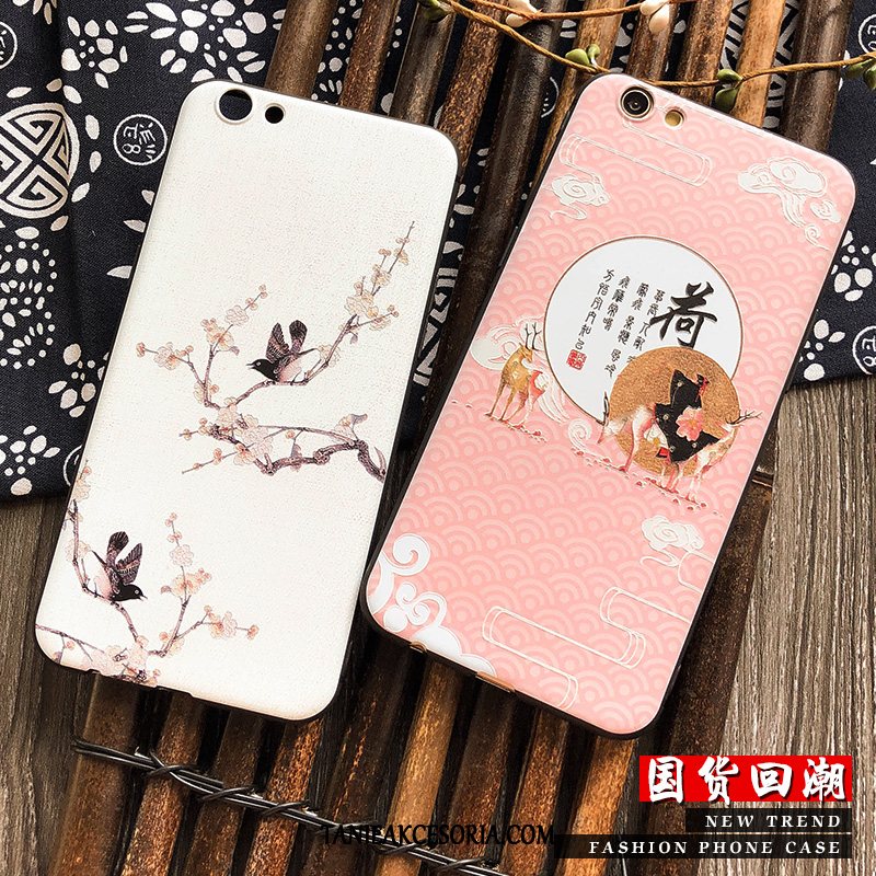 Etui iPhone 6/6s Plus Biały Kreatywne Relief, Futerał iPhone 6/6s Plus Anti-fall Silikonowe All Inclusive