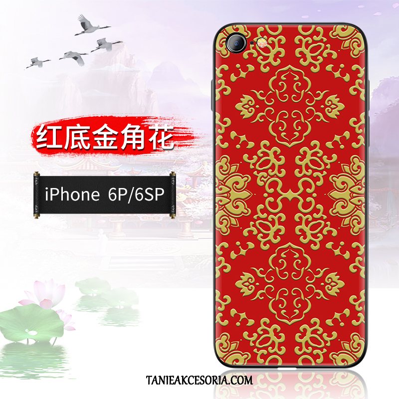 Etui iPhone 6/6s Plus Osobowość Miękki Czerwony, Pokrowce iPhone 6/6s Plus Silikonowe Anti-fall Chiński Styl