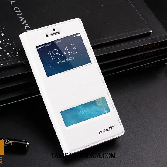 Etui iPhone 6/6s Skórzany Futerał Telefon Komórkowy Jakość, Pokrowce iPhone 6/6s Ochraniacz Biały