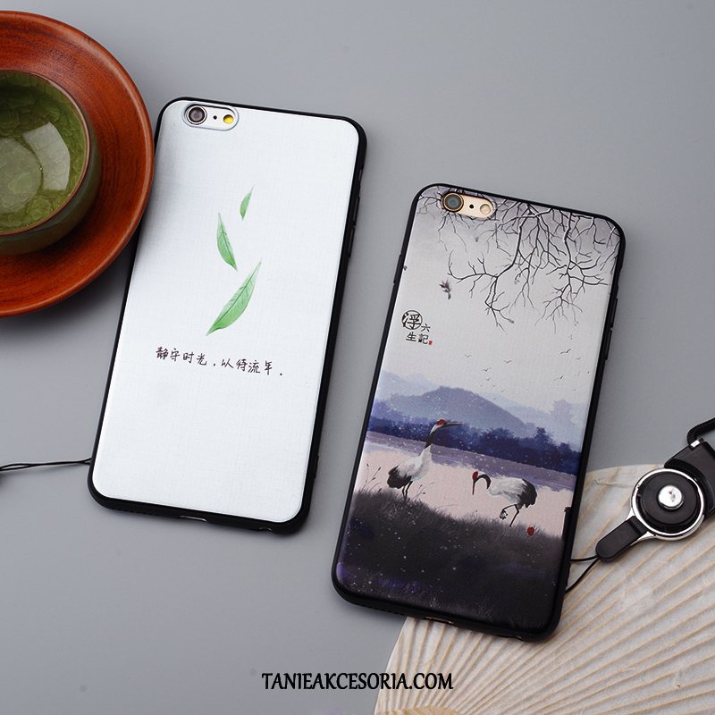 Etui iPhone Se 2020 Sztuka Silikonowe Piękny, Futerał iPhone Se 2020 Miękki Chiński Styl Biały