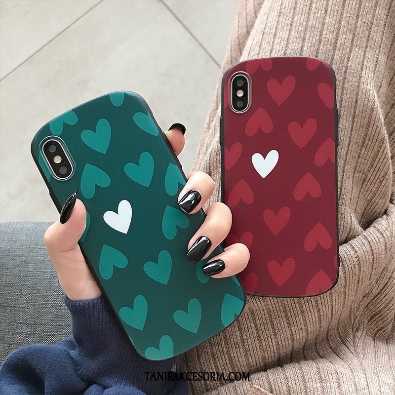 Etui iPhone X Telefon Komórkowy Ochraniacz Eleganckie, Pokrowce iPhone X Miłość Zielony Moda