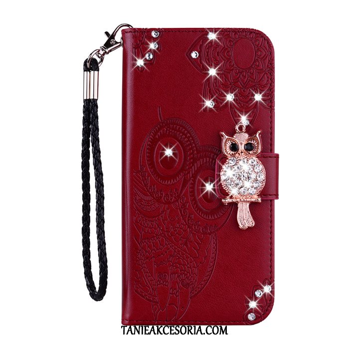 Etui iPhone Xr Kotek All Inclusive Anti-fall, Obudowa iPhone Xr Rhinestone Skórzany Futerał Telefon Komórkowy