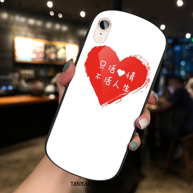 Etui iPhone Xr Proste Zakochani Kreatywne, Futerał iPhone Xr Telefon Komórkowy Miłość Biały