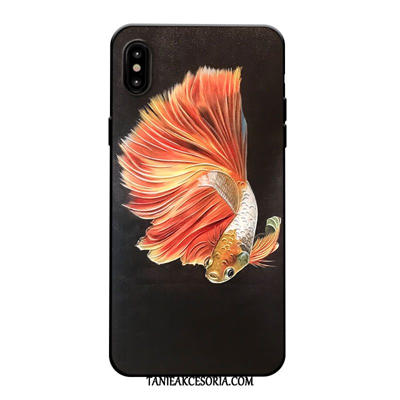 Etui iPhone Xs Max Czarny Ochraniacz Jasny, Obudowa iPhone Xs Max Anti-fall Złoto Chiński Styl