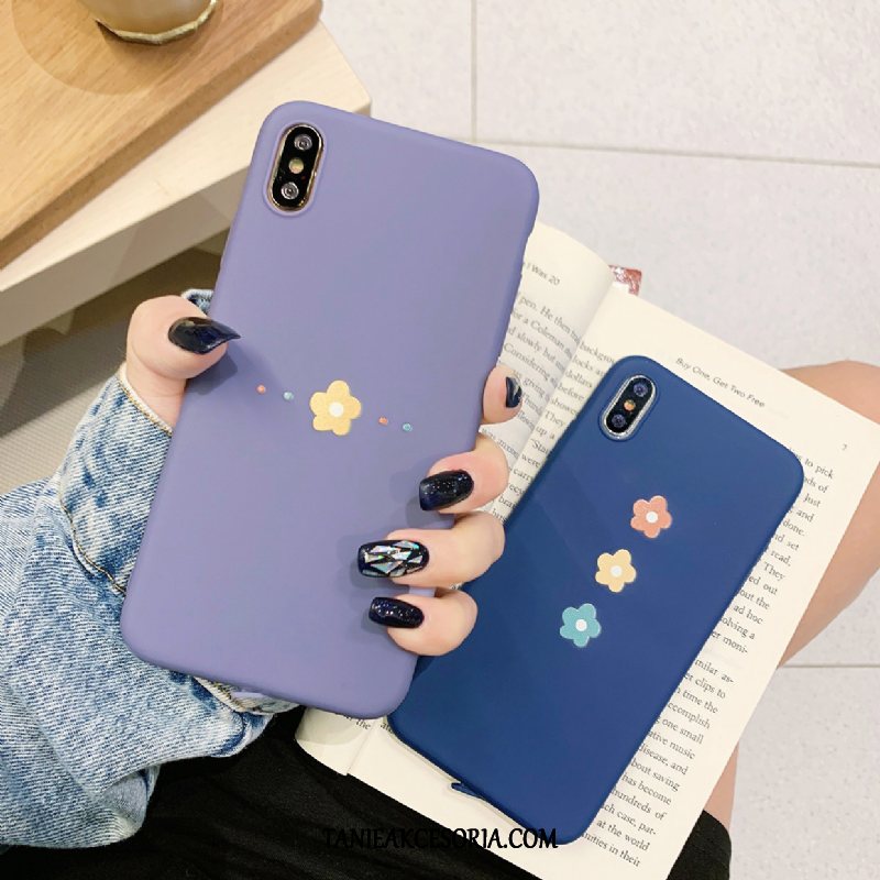 Etui iPhone Xs Max Czerwony Netto All Inclusive Purpurowy, Futerał iPhone Xs Max Modna Marka Nubuku Niebieski