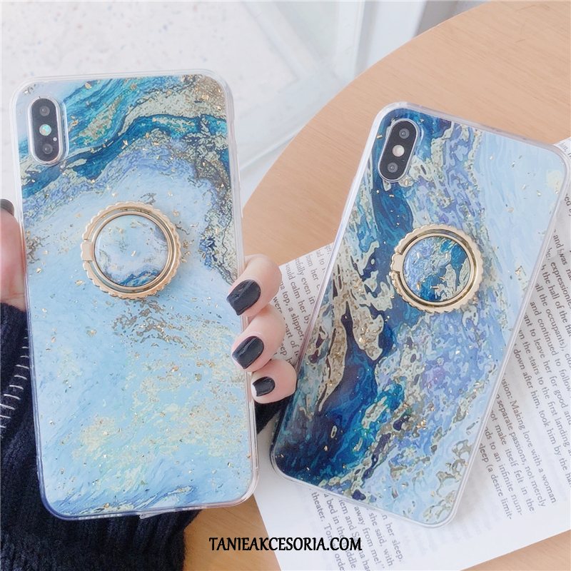 Etui iPhone Xs Max Telefon Komórkowy Złoto Duży, Pokrowce iPhone Xs Max Silikonowe Torby Wspornik