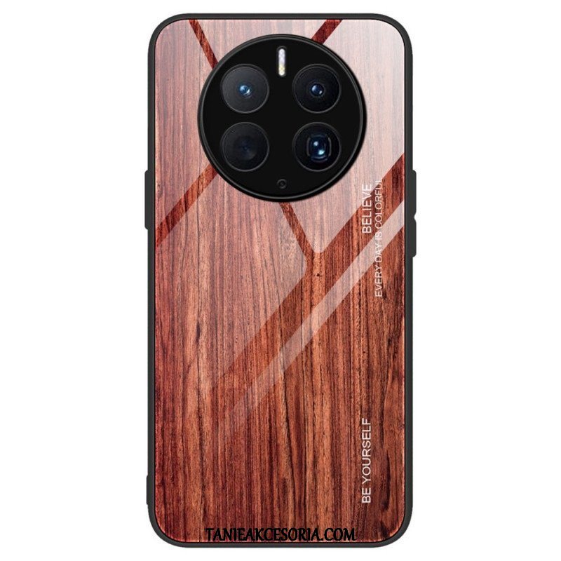 Futerały do Huawei Mate 50 Pro Szkło Hartowane W Stylu Drewna