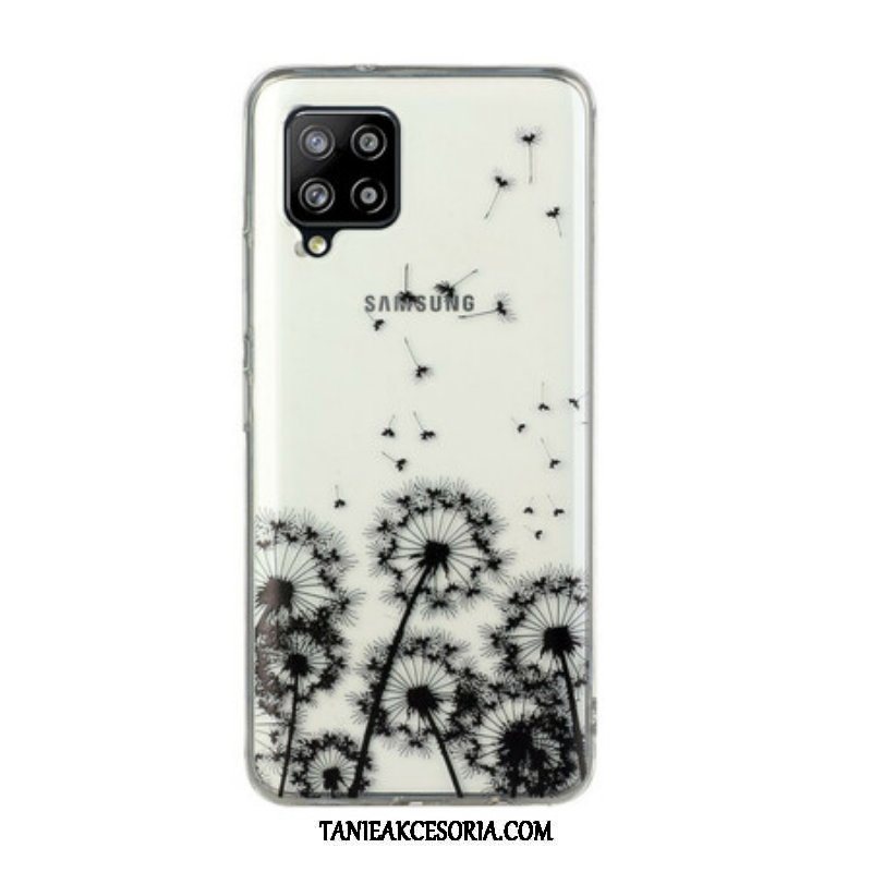 Futerały do Samsung Galaxy M12 / A12 Bezszwowi Czarni Dandelions