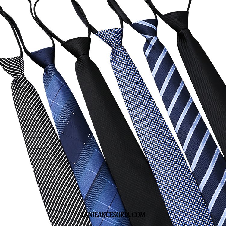 Męskie Krawat Garnitury Trendy Koszula, Krawat Leniwy Męska Zamek Blau Schwarz