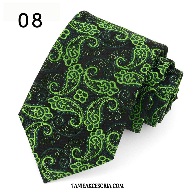Męskie Krawat Moda Biznes Zielony, Krawat Średni Casual Męska