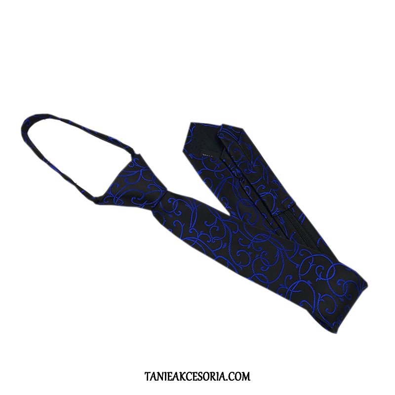Męskie Krawat Sukienka Wąskie Leniwy, Krawat Z Pracy Męska Super Blau