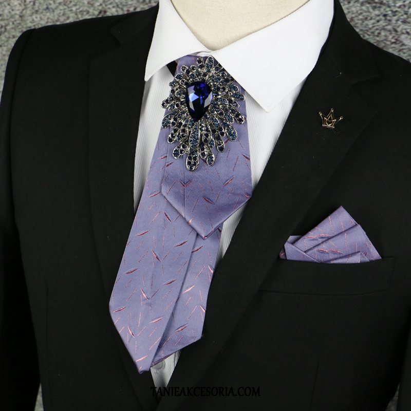 Męskie Muszka Biznes Krawat Sukienka, Muszka Brytyjski Purpurowy Trendy