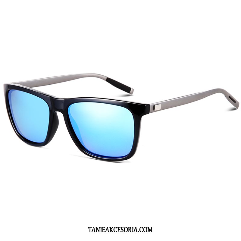 Męskie Okulary Przeciwsłoneczne Dla Kierowców Długie Trendy, Okulary Przeciwsłoneczne Męska Polaryzator 2019 Blau Schwarz