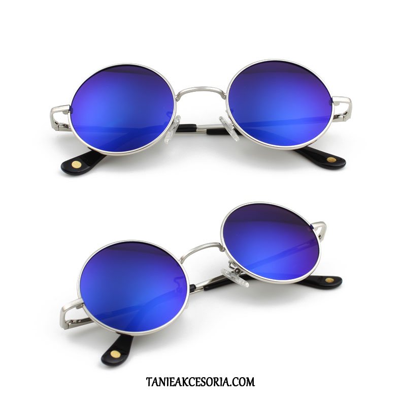 Męskie Okulary Przeciwsłoneczne Dla Kierowców Vintage Mały, Okulary Przeciwsłoneczne Męska Polaryzator Damska Blau Silber