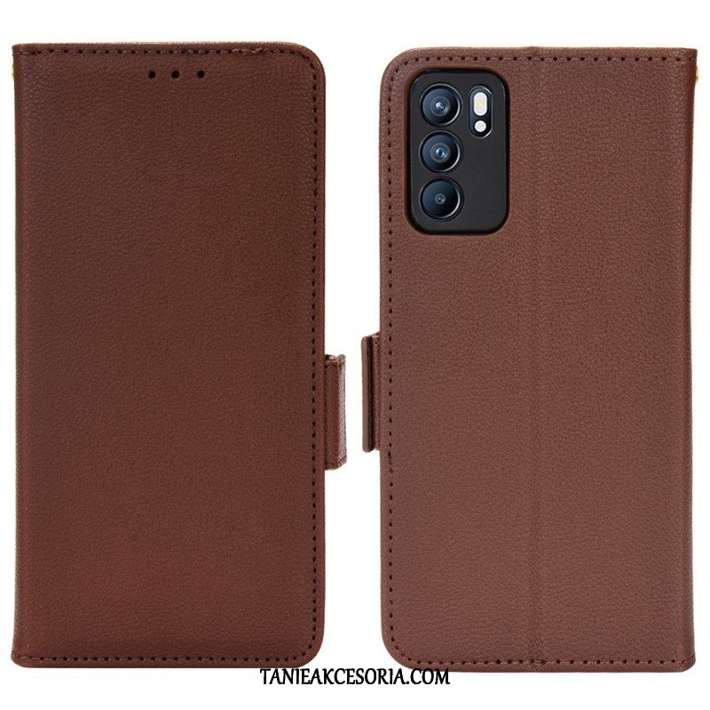 Obudowa Etui Na Telefon do Oppo Reno 6 5G Etui Folio Flap Double Nowe Kolory