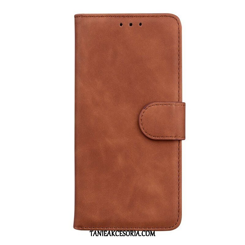 Skórzany Futerał do Xiaomi Redmi Note 10 5G Vintage Szycie